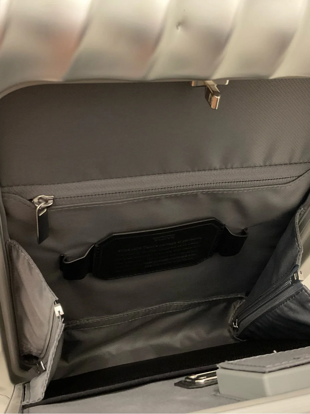 NEW Tumi 19 Degree ALUMINUM & Leather 17.0” Backpack - SILVER
